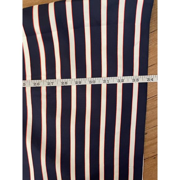 J. Crew 100% Silk Red White & Blue Striped Dress - Picture 12 of 12